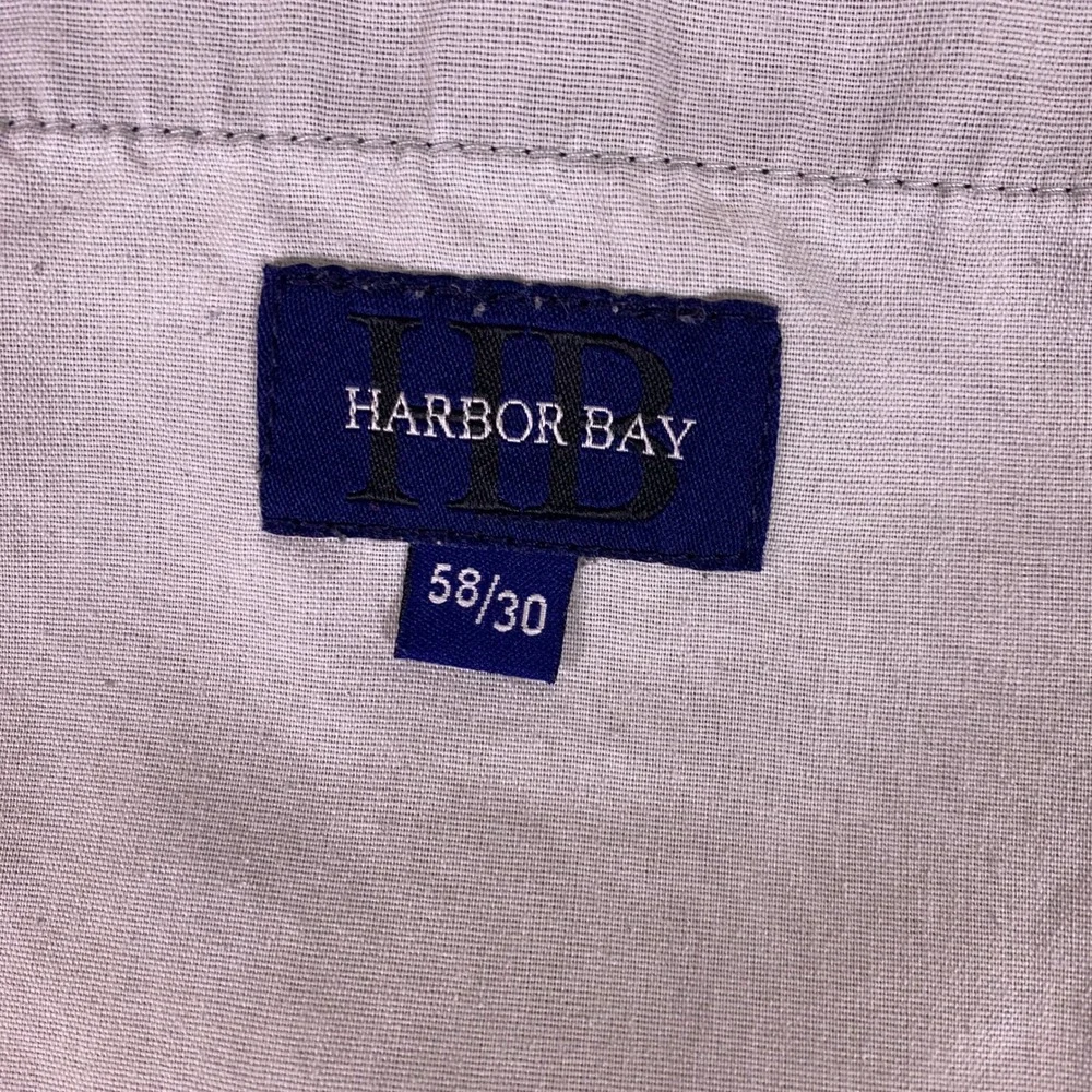 Harbor Bay Dress Pants Men's Size 58x30 Fit 52x30 Big and Tall Black Slacks
